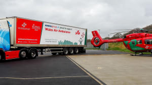 Haulage company continues to support lifesaving charity with £1,000 donation