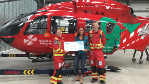 LIFESAVING FUNDS RAISED BY THE LOWFIELD INN