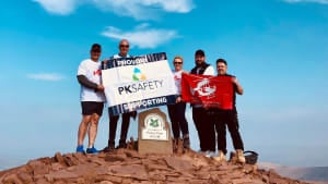 Safety company climbs Pen y Fan to raise over £2,000 for charity