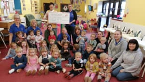 Caernarfon nursery raises more than £2,000 through sponsored walks for Wales Air Ambulance
