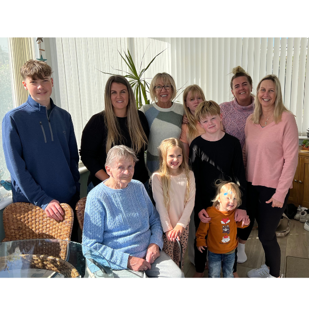 Fran with a selection of her family