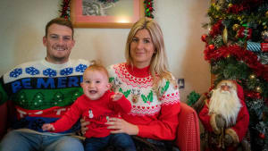 Dad celebrates his son’s first Christmas thanks to the Wales Air Ambulance